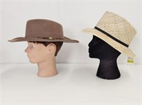 LANSING FELT DENVER MODEL & STRAW HAT-SMALL