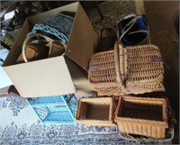 Large collection of various baskets, picnic