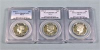 (3) 1976-S Proof Kennedy Silver Half Dollars