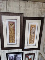 Pr of MCM Cheetah & Leopard Signed/Numbered Prints