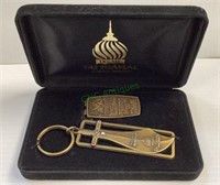 Trump Taj Mahal money clip and key chain with