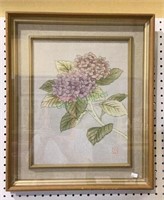 Beautiful artwork of flowers in shadowbox style