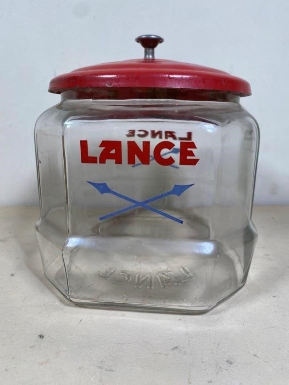 vintage LANCE cracker jar