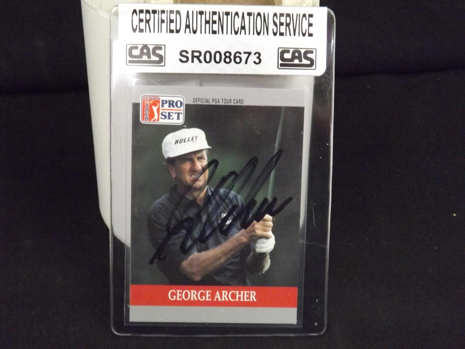 1990 PRO SET PGA GEORGE ARCHER AUTOGRAPH