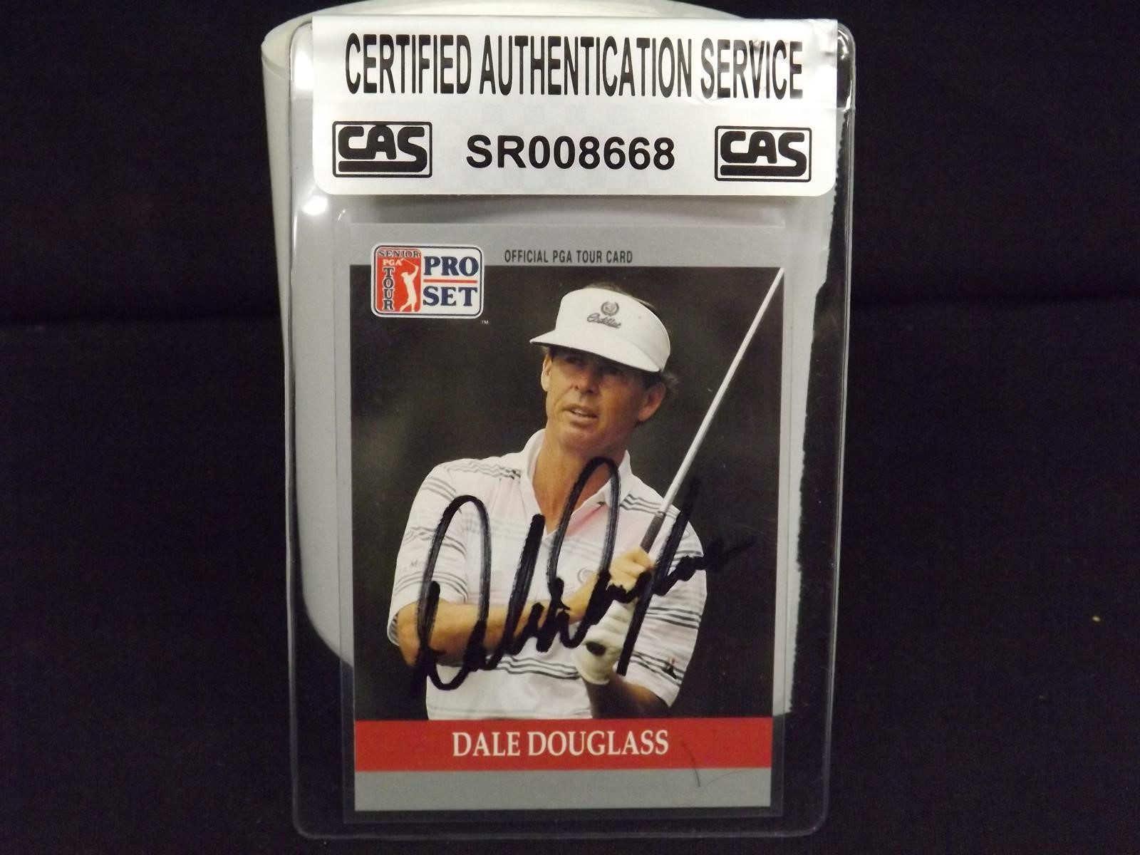 1990 PRO SET DALE DOUGLASS AUTOGRAPH CAS