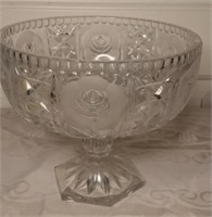 Lead Crystal Pedestal Bowl