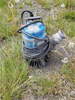 Tsurumi trash pump single T-6156284 Used in good c