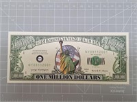 One million dollar banknote