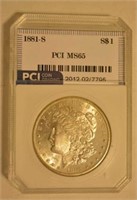 1881-S PCI MS 65 Morgan Dollar