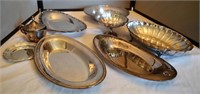 Assortment. Of Silver Plated Serving Pieces