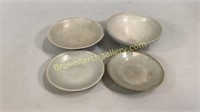 4 Celadon Bowls, Plates