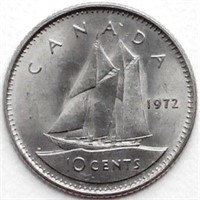 Canada 10 cents, 1972
