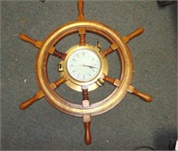 Ship Steering Wheel Clock  ( Nautical)