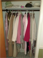 contents of coat closet ladies small & med