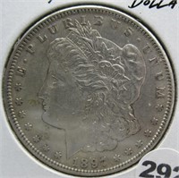 1897-S Morgan Silver Dollar.
