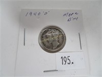 1940-D Mercury Dime