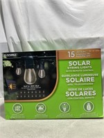 Sunforce Solar String Lights 15 Led Bulbs