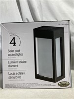 Solar Post 4-pack Accent Lights