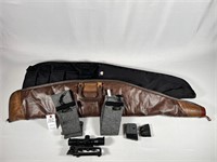 Rifle cases, NC Star scope and carry handle, mag