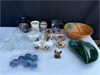 Various Ceramic Dishes / Glass