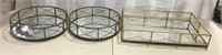 3 Mirrored Display Trays MSRP $180