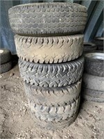 6 - 16.5 Tires (5 c/w Rims)