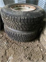 15" Tires c/w Rims (2)