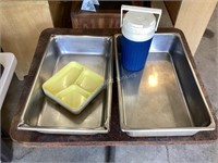 Warming Trays, Dow Divided Plates & Drink Cooler