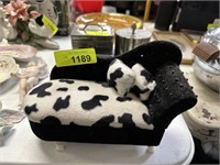 COW HIDE CHAISE LOUNGE JEWELRY BOX