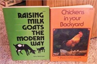 4 livestock books: Raising goats, Chickens & Pigs