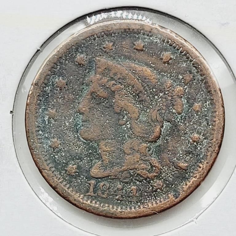 1844 LARGE CENT