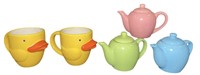 Pier One Duck Mugs and Tiny Teapots