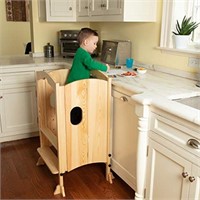 Wooden Kitchen Tower Step Stool Helper for Kids