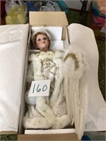 Porcelain angel, doll with paperwork
