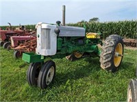 John Deere 420T Tractor with Tricycle Front-end