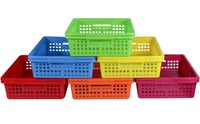 13.5x 10 x 3.1inch,Bulk Plastic Baskets Classroom