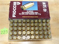 40 S&W 170gr Fiocchi Rnds 50ct