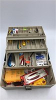 Plano Tackle Box Filled With New & Used Tackle