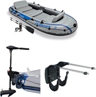 Intex 5 Person Inflatable Fishing Boat, Trolling M
