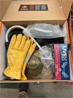 Weedeater Parts, Gloves, Garage Items Box Lot