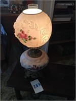 Hand Painted Hurricane Lamp ( 20" T)