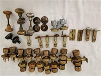 Vintage Doorknobs, hinges, mechanisms