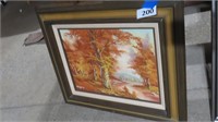 framed painting