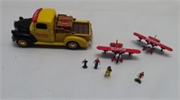 Coca-Cola truck and 2 planes