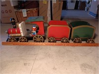 34" Long, All Hand Crafted, Toy Wooden Train.