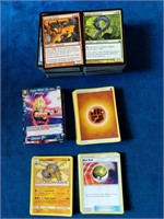 Magic the gathering cards along with Dragonball