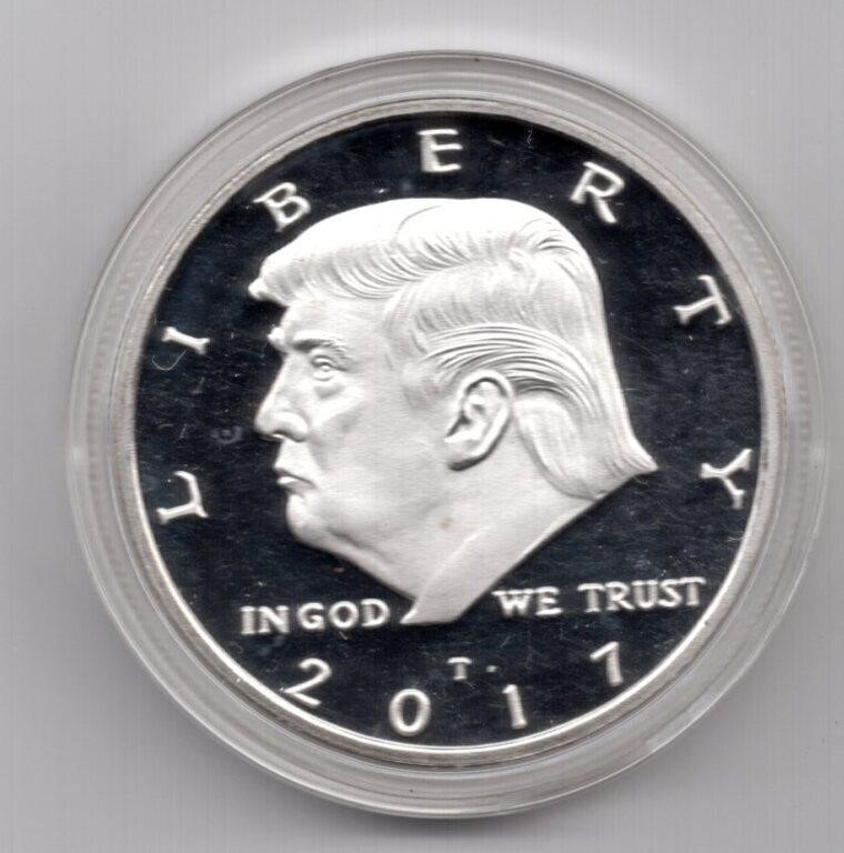 2017 Donald Trump Silver Plated Medal