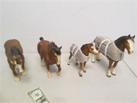 4 Larger Scale Collector Breyer Horses