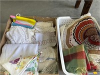 Vintage doilies and placemats
