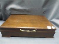 Wooden flatware chest